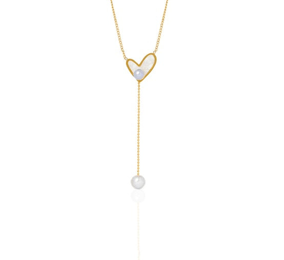 Minimalist Heart Tassel Necklace