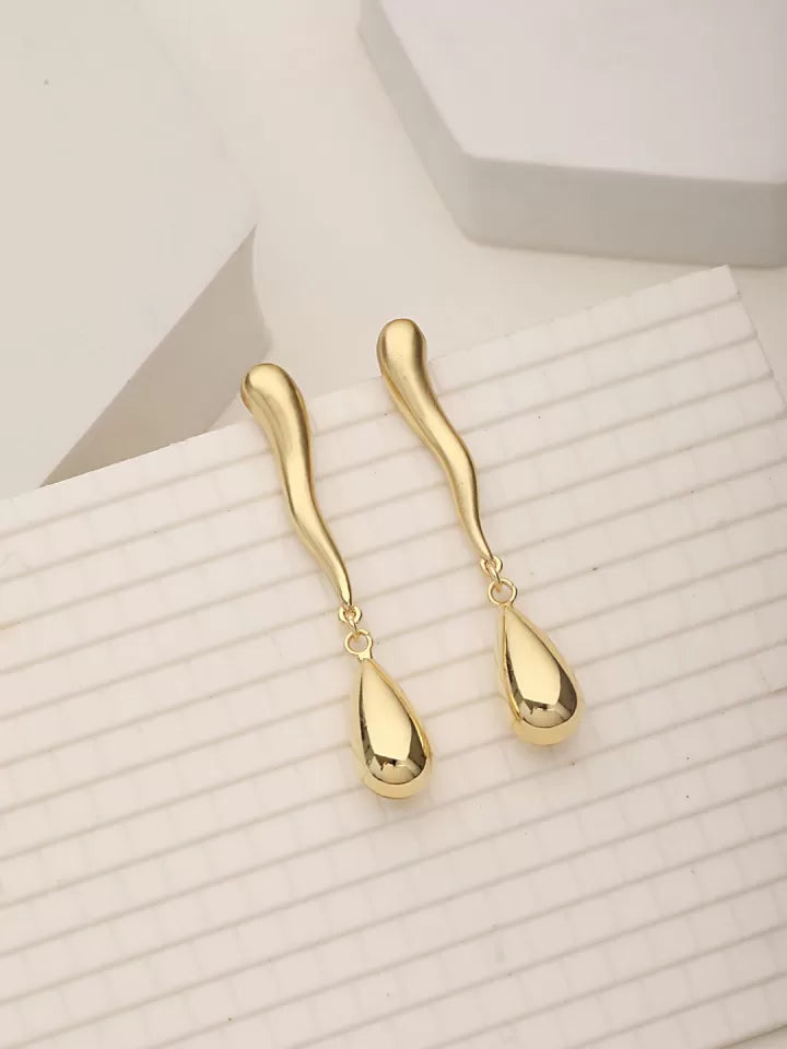 tryraaha Elegant Water Drop Minimalist Anti-tarnish Drop Earrings